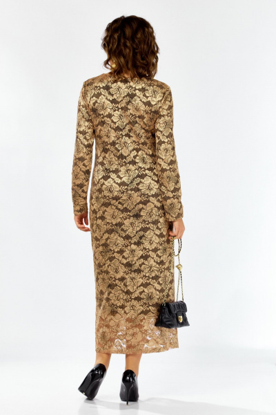 Платье Lady Secret 25311 золото+черный - фото 5