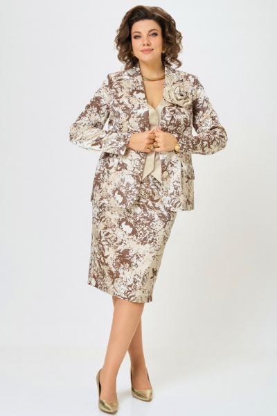 Брошь, жакет, жилет, юбка Angelina & Сompany 1290 - фото 4