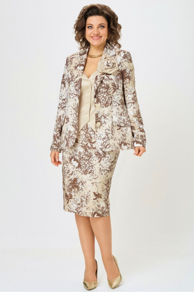 Брошь, жакет, жилет, юбка Angelina & Сompany 1290 - фото 3