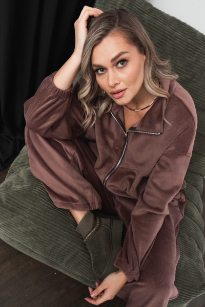 Брюки, джемпер Verita 2432 какао - фото 7