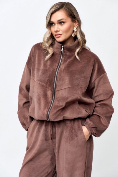 Брюки, джемпер Verita 2432 какао - фото 4