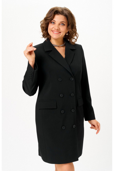 Платье БелЭльСтиль 852-2_36_22 черный - фото 5