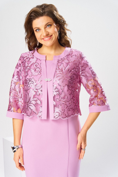 Жакет, платье Romanovich Style 3-2763 роз - фото 5