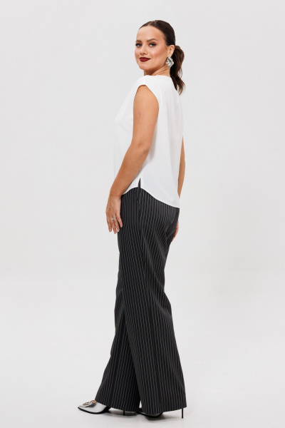 Блуза, брюки, жакет Mubliz 306 графит_полоска - фото 15