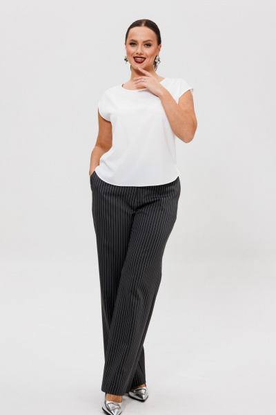 Блуза, брюки, жакет Mubliz 306 графит_полоска - фото 14