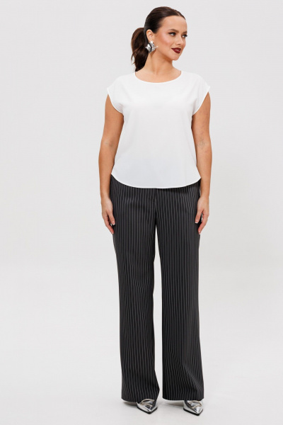 Блуза, брюки, жакет Mubliz 306 графит_полоска - фото 7