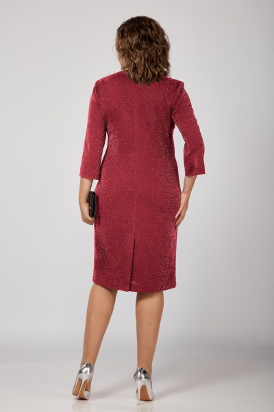 Платье Орхидея 1370-3 красный - фото 5
