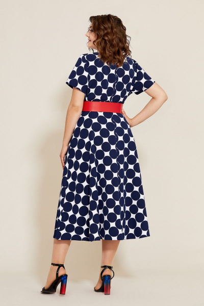 Платье Mubliz 565 синий-белый - фото 2