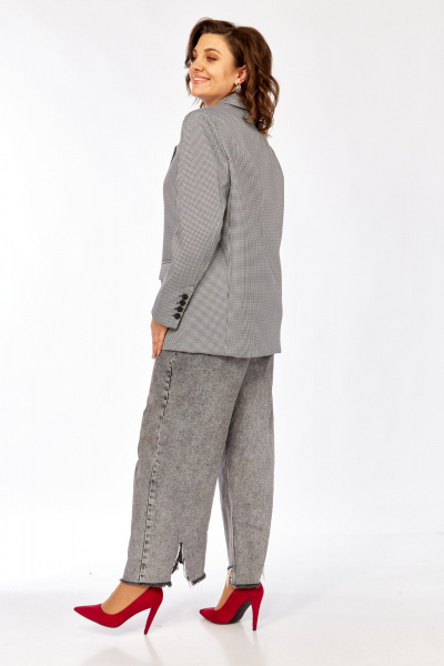 Жакет Rishelie 1014 черный-белый - фото 6