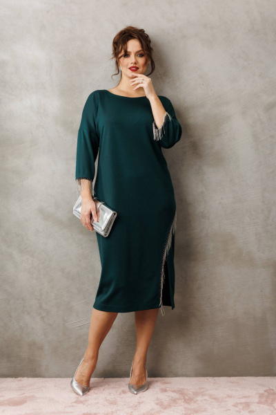 Платье Anastasia 1308 изумруд_ - фото 2