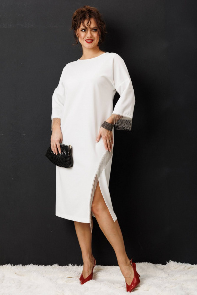 Платье Anastasia 1308 молочный - фото 1