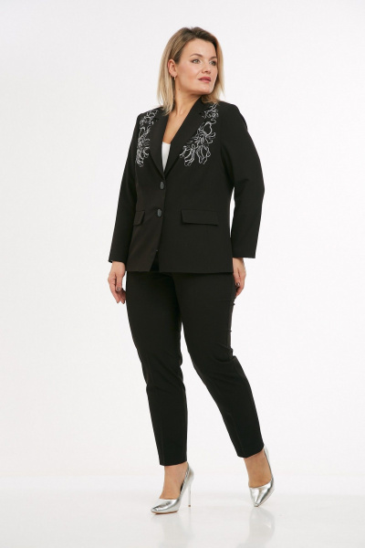 Брюки, жакет Takka Plus 25-258/1 черный - фото 2