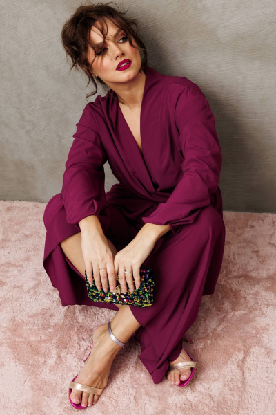 Блуза, брюки Anastasia 1063.1 марсала - фото 6