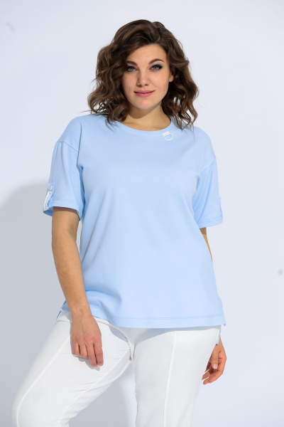 Блуза BegiModa 4002 голубой.2 - фото 1