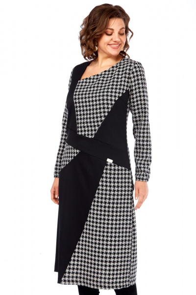 Платье Celentano lite 5071 гусиная_лапка - фото 4