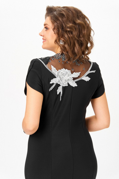 Платье Solomeya Lux 973Б черный-белый - фото 7