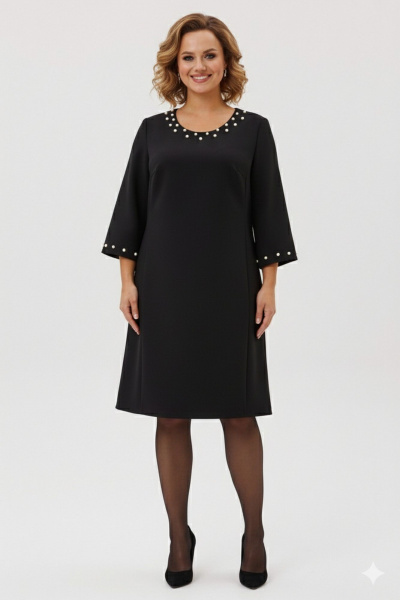 Платье ANIDEN 719-2 черный - фото 1