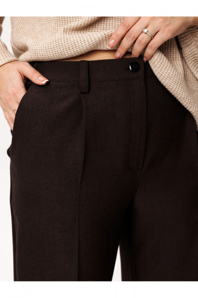 Брюки Liona Style 965 горький_шоколад - фото 3