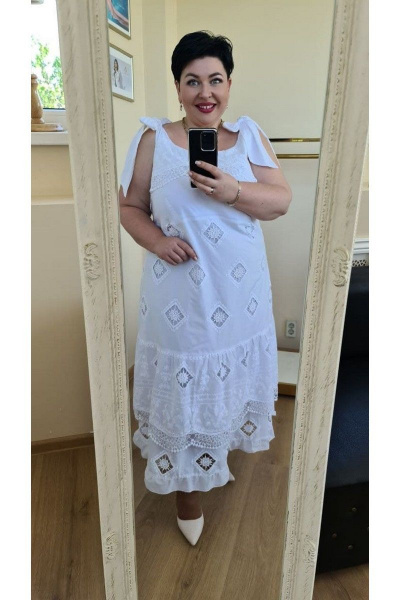 Платье Vittoria Queen 12023 белый - фото 5