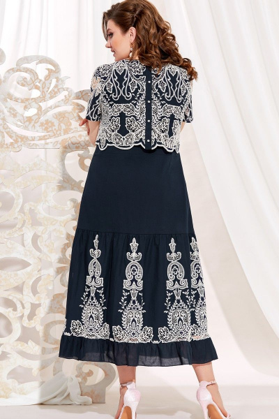 Платье Vittoria Queen 13843 темно-синий - фото 3