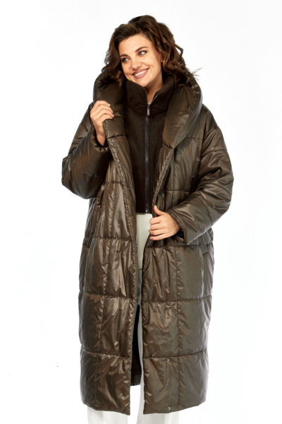 Пальто Диомант 2132 шоколад - фото 11