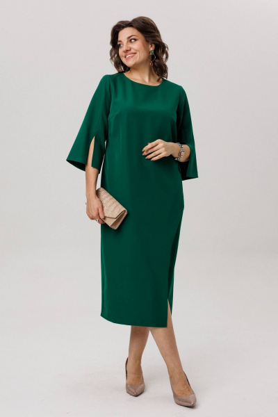 Платье Anelli 1786 изумрудный_ангел - фото 9