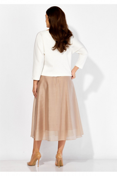 Блуза, юбка TAiER 1405 молочный_бежевый - фото 6