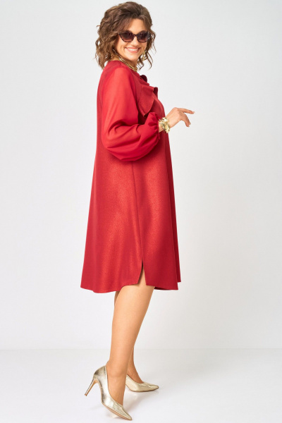 Платье EVA GRANT 7322А красный - фото 12