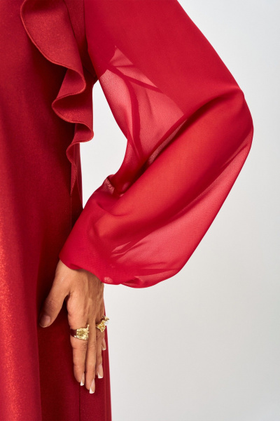 Платье EVA GRANT 7322А красный - фото 10