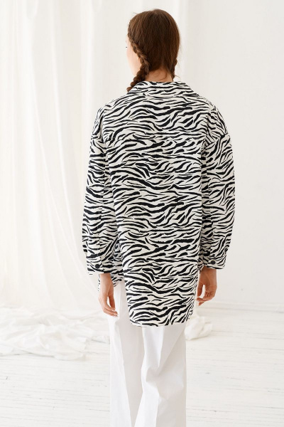 Куртка Colors of PAPAYA 1538 чёрно-белый - фото 3