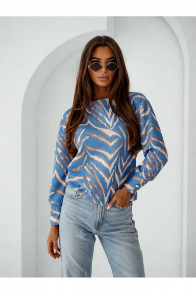 Джемпер Nika.PL 0203204 синий - фото 1