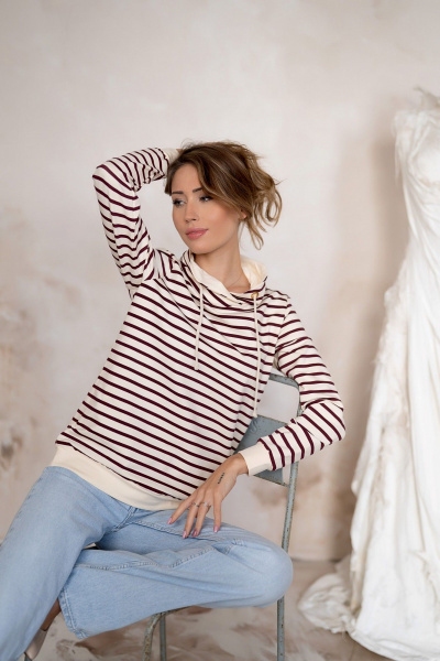 Худи Nika.PL 0304901 бордовый - фото 3