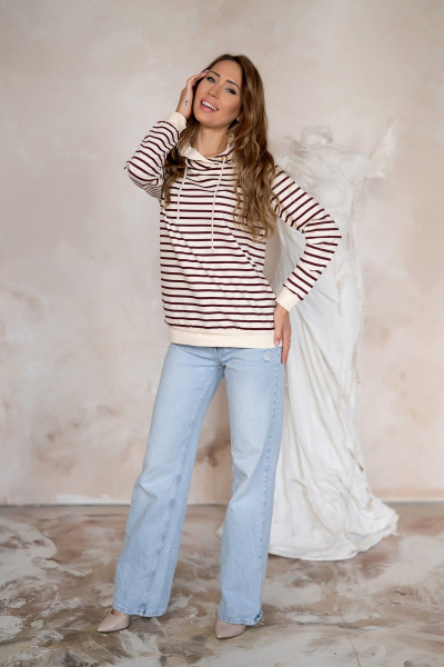 Худи Nika.PL 0304901 бордовый - фото 2