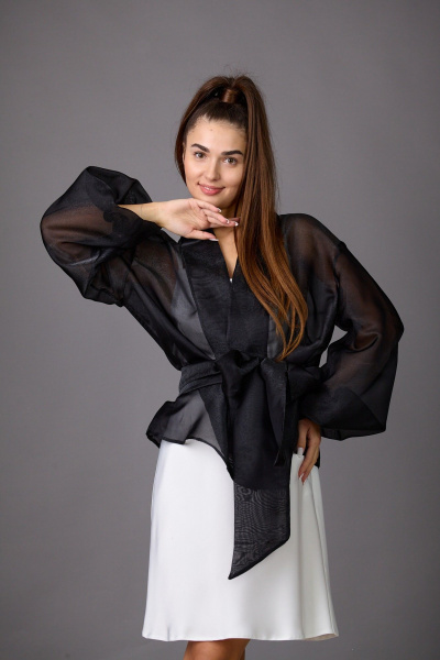 Блуза Rosheli 1171 черный - фото 2