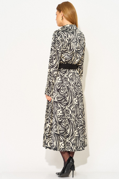 Платье Laikony L-943 черно-белый - фото 6