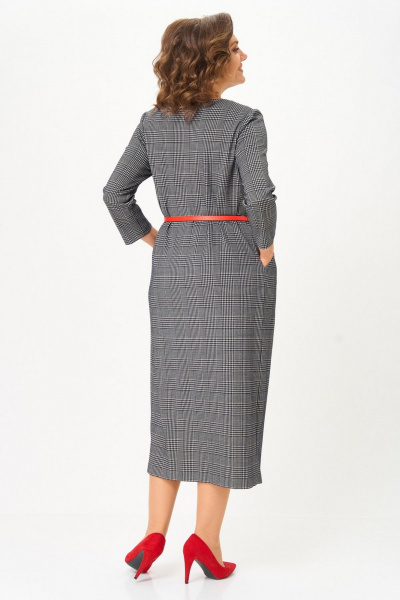 Платье Svetlana-Style 2166 серый_клетка - фото 5