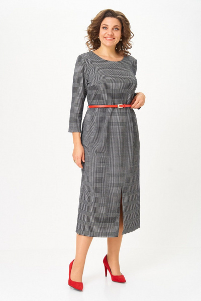 Платье Svetlana-Style 2166 серый_клетка - фото 3