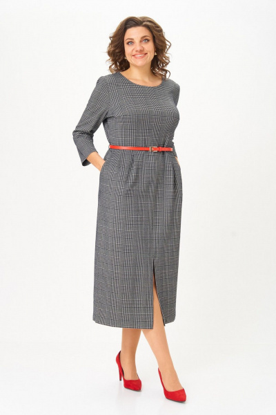 Платье Svetlana-Style 2166 серый_клетка - фото 2