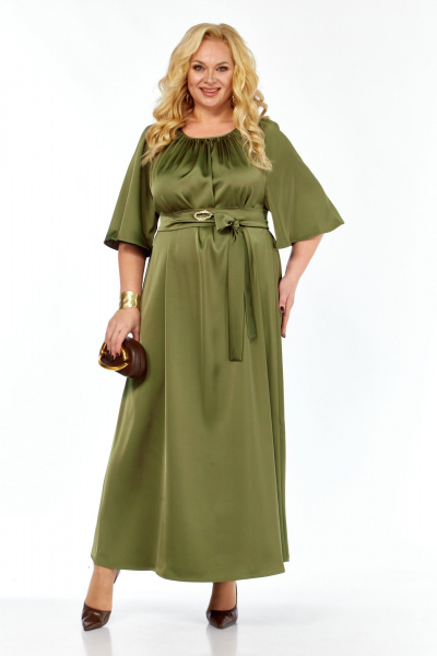 Платье Rishelie 975 олива - фото 2