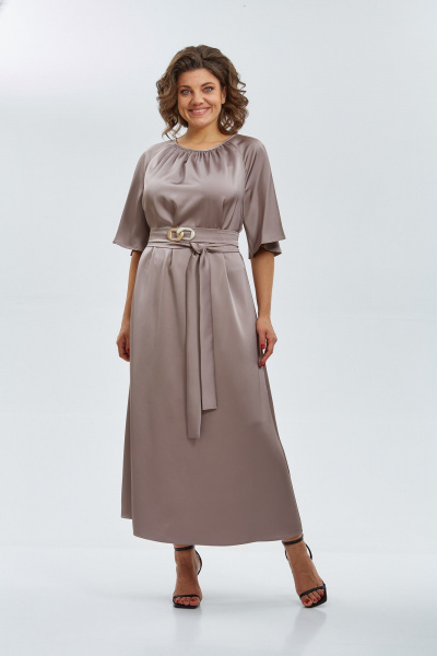 Платье Rishelie 975 бежевый - фото 1
