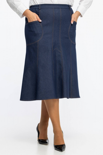 Юбка Avila 1009 синий - фото 7