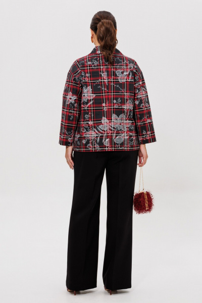 Брюки, жакет Mubliz 308 клетка-черный - фото 14