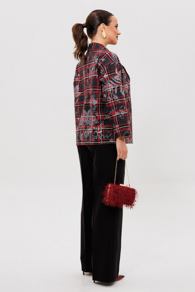 Брюки, жакет Mubliz 308 клетка-черный - фото 13