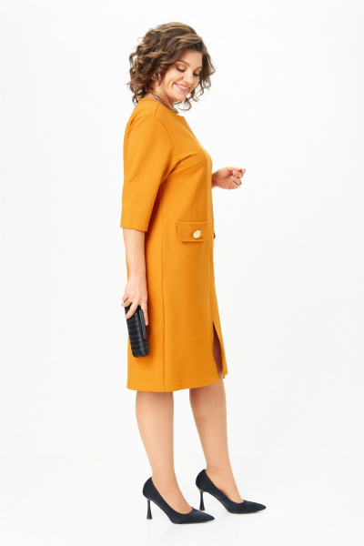 Платье Michel chic 2192 охра - фото 2