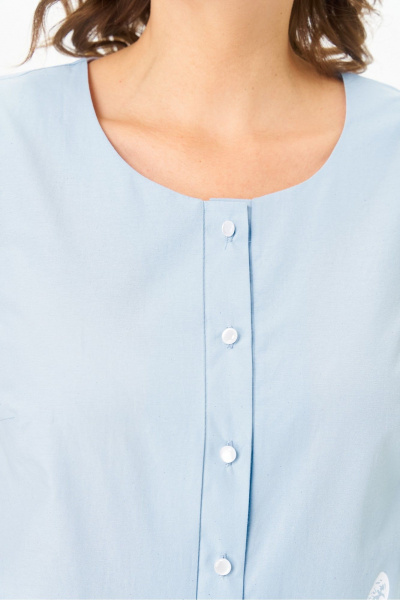 Блуза DaLi 5768 голубая - фото 3