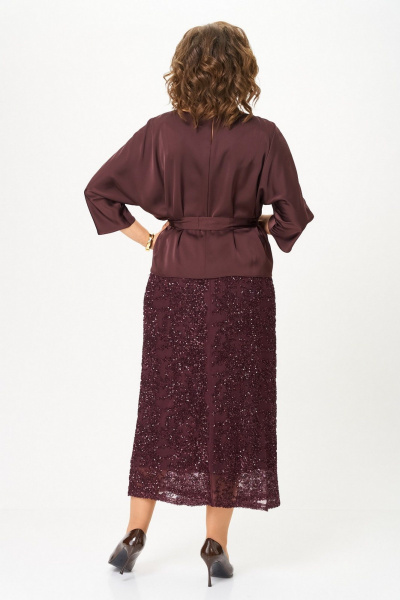 Блуза, юбка Koketka i K 1334 бордовый - фото 12