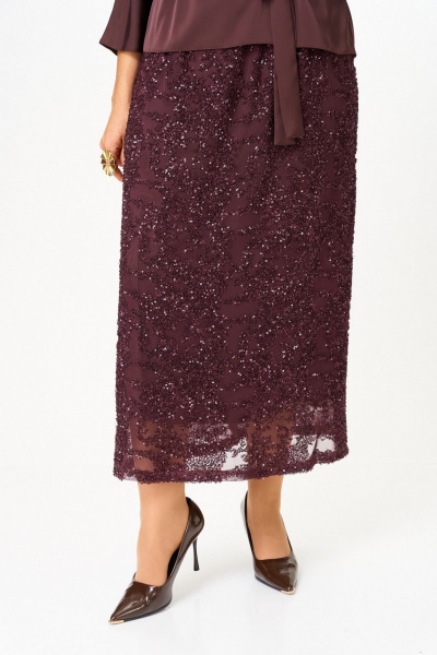 Блуза, юбка Koketka i K 1334 бордовый - фото 10
