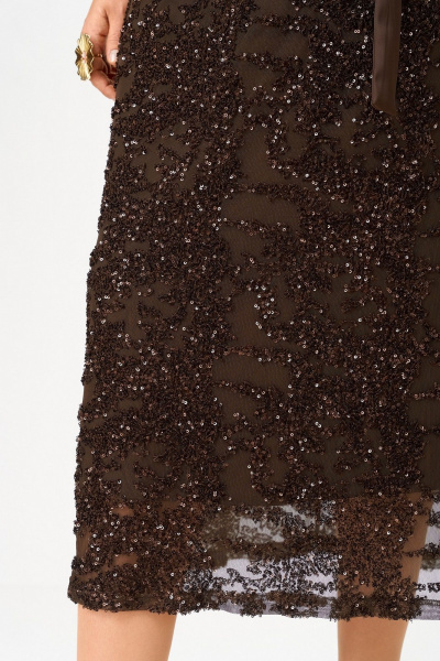 Блуза, юбка Koketka i K 1334 коричневый - фото 6