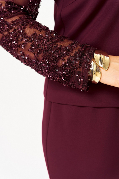 Блуза, юбка Koketka i K 1336 бордовый - фото 8