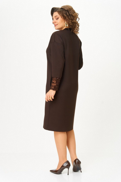 Платье Koketka i K 1337 коричневый - фото 11